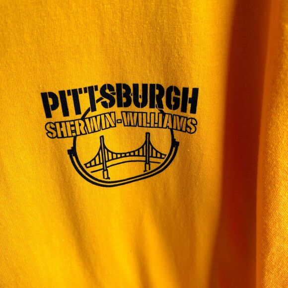 Sherwin‎ Williams T-shirt+Yellow Pittsburgh+Size 3XL+NEW